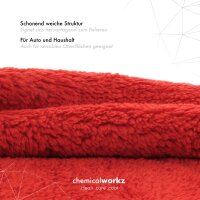 chemicalworkz Edgeless Soft Touch Towel 500GSM Rot Poliertuch 40×40cm