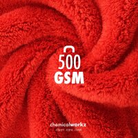 chemicalworkz Edgeless Soft Touch Towel 500GSM Rot Poliertuch 40×40cm