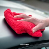 chemicalworkz Edgeless Soft Touch Towel 500GSM Rot Poliertuch 40×40cm