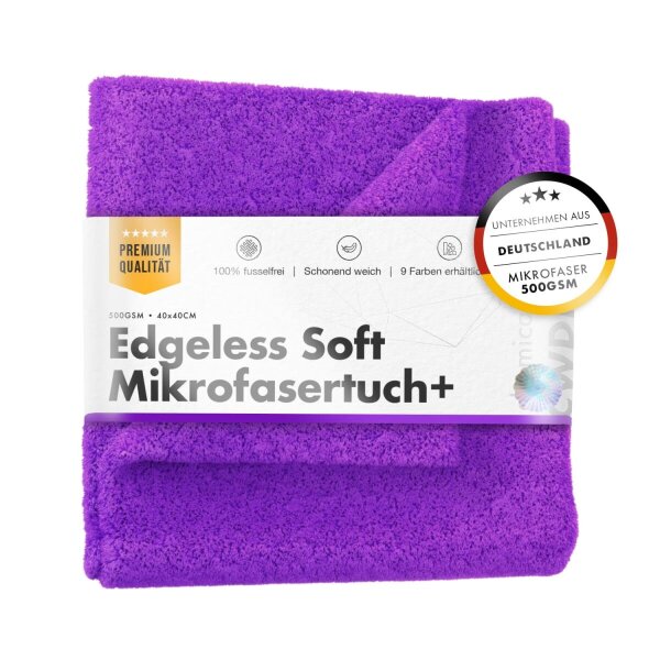 chemicalworkz Edgeless Soft Touch Towel 500GSM Violett Poliertuch 40&times;40cm