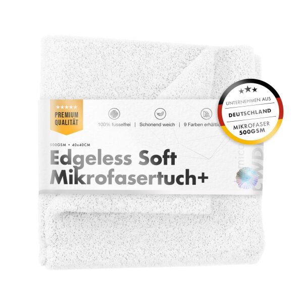chemicalworkz Edgeless Soft Touch Towel 500GSM Wei&szlig; Poliertuch 40&times;40cm