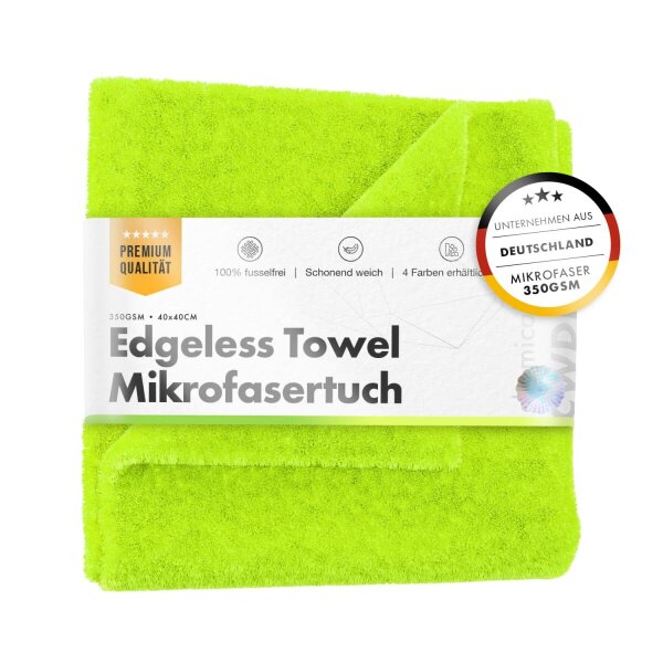 chemicalworkz Edgeless Towel 350GSM Gr&uuml;n Poliertuch 40&times;40cm