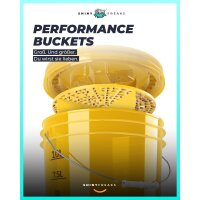 chemicalworkz Performance Buckets Wascheimer 3,5GAL Gold Transparent