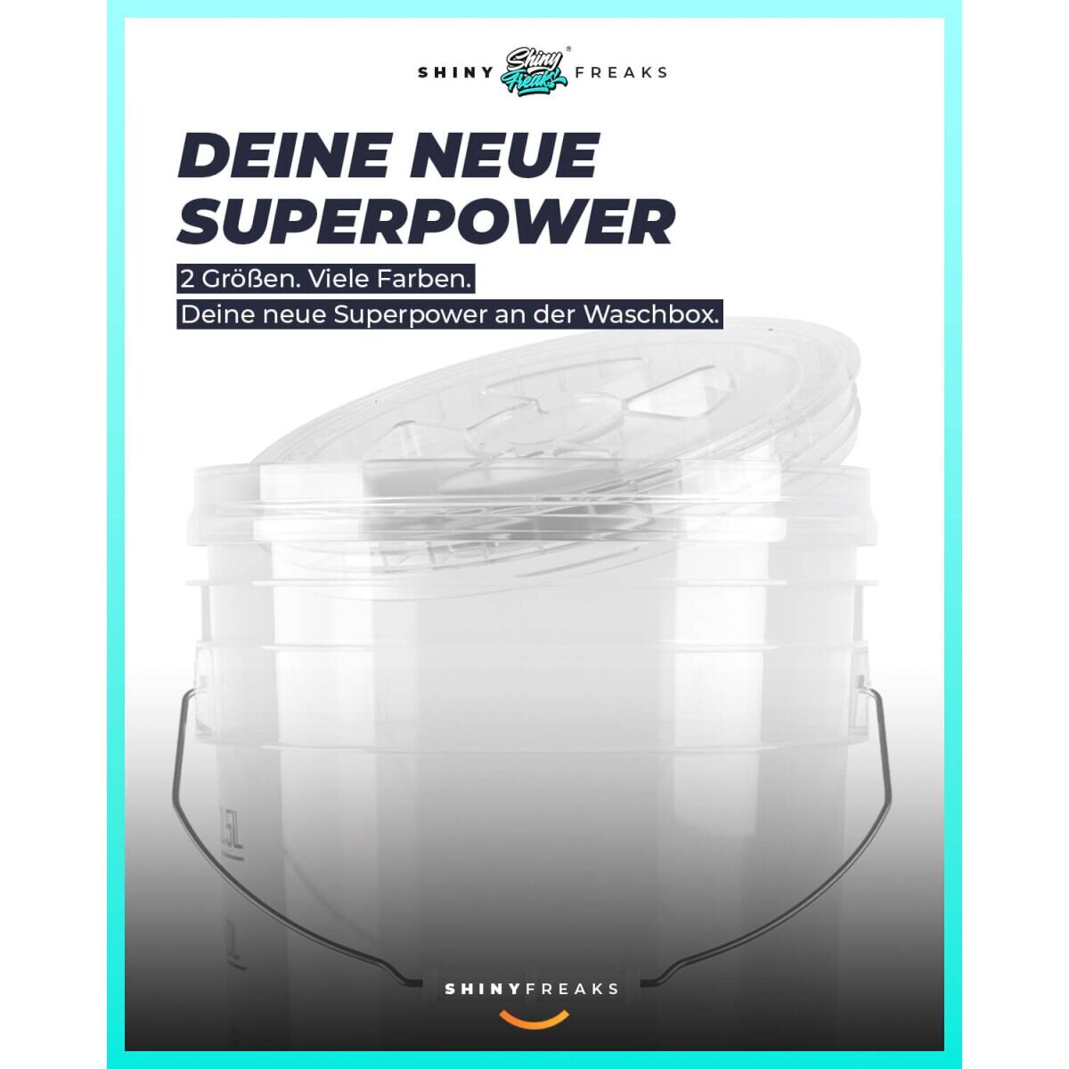 chemicalworkz Performance Buckets Wascheimer 5GAL Weiß Transparent