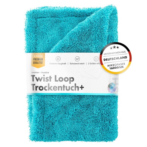 chemicalworkz Premium Twisted Towel 1600GSM T&uuml;rkis Trockentuch 50&times;80cm