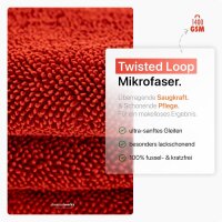 chemicalworkz Shark Twisted Loop Towel 1400GSM Rot Trockentuch 60x40cm
