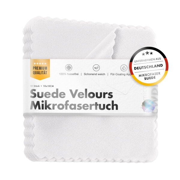 chemicalworkz Suede Towel Pack Wei&szlig; Verlourst&uuml;cher 10&times;10cm 10Stk.