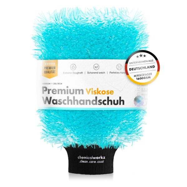 chemicalworkz Viskose Wash Mitt 1400GSM T&uuml;rkis 28&times;18&times;5cm