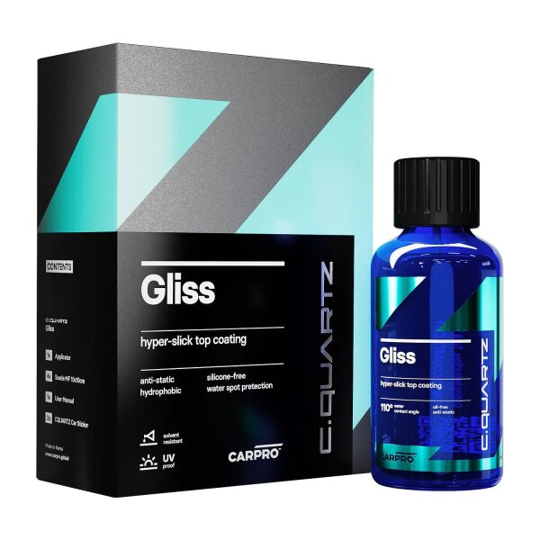 CarPro Gliss Top Coat Keramikversiegelung Kit 100ml