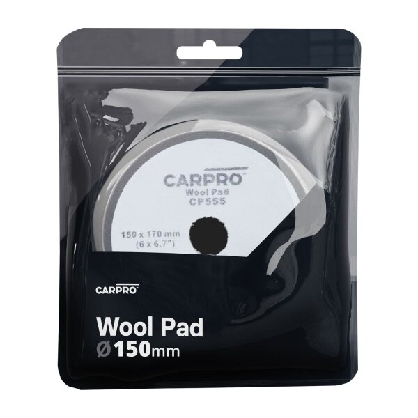 CarPro Naturwolle Polierpad 150mm hart