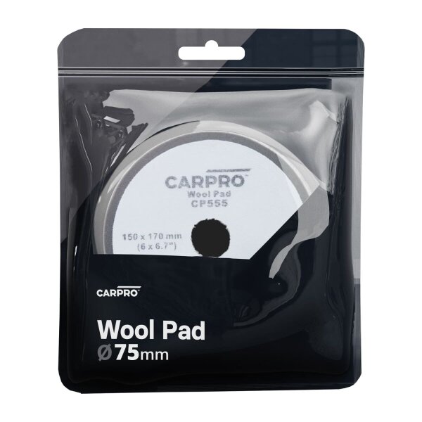 CarPro Naturwolle Polierpad 75mm hart
