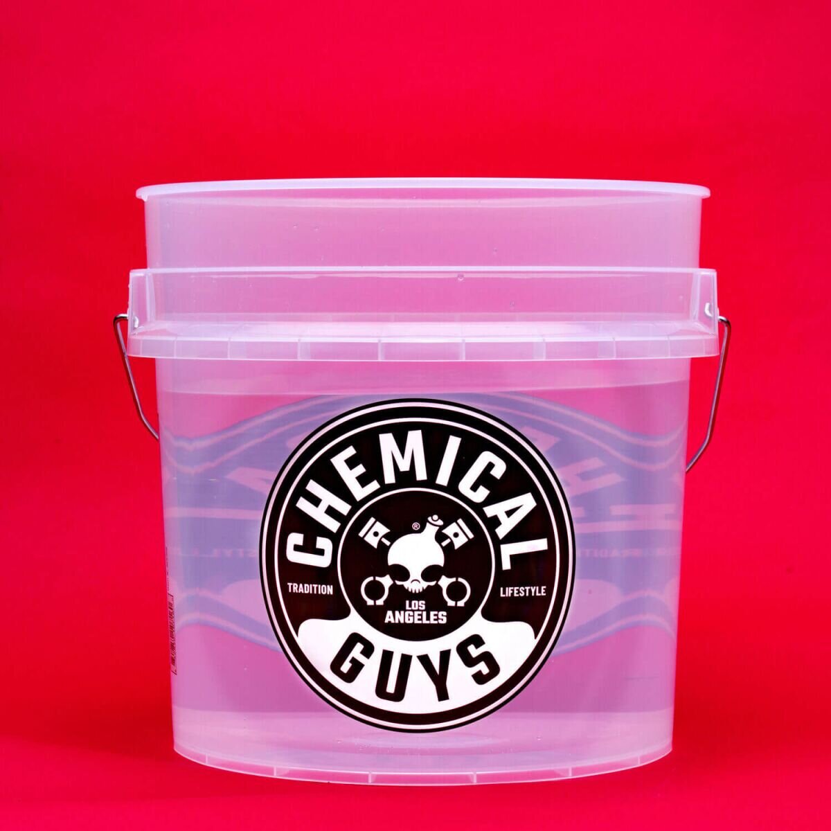 Chemical Guys 4,25-Gallonen-Wascheimer Ultra Clear mit Logo