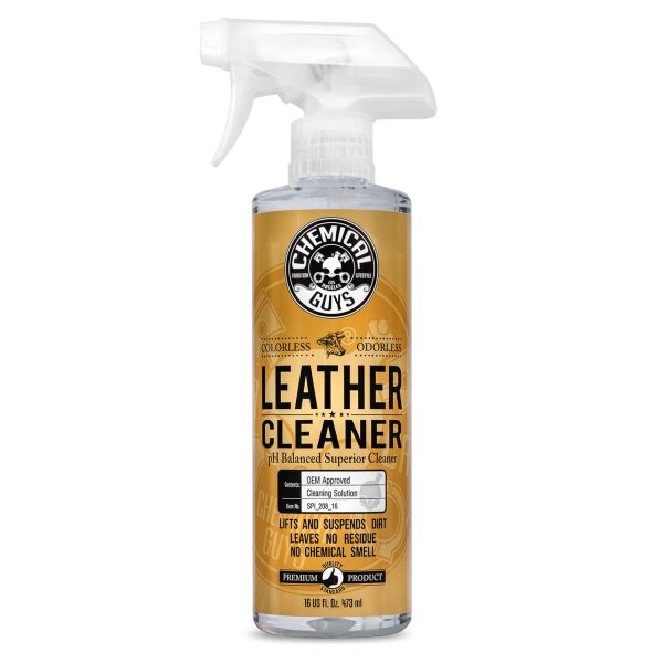 Chemical Guys Leather Cleaner Lederreiniger ohne Duft- &amp; Farbstoffe 473ml
