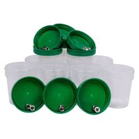 Colourlock Becher 100ml mit Schraubdeckel grün 10...
