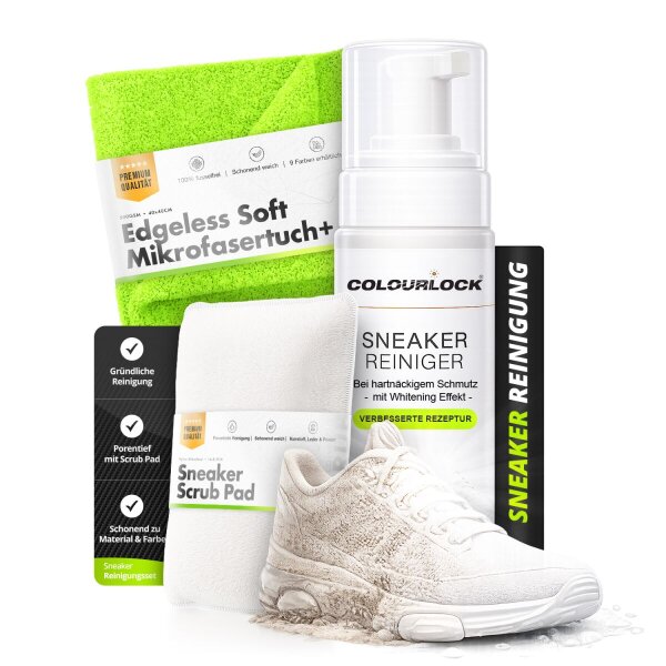 Colourlock Reiniger Set Sneaker Cleaner + Zubeh&ouml;r (3-teilig)